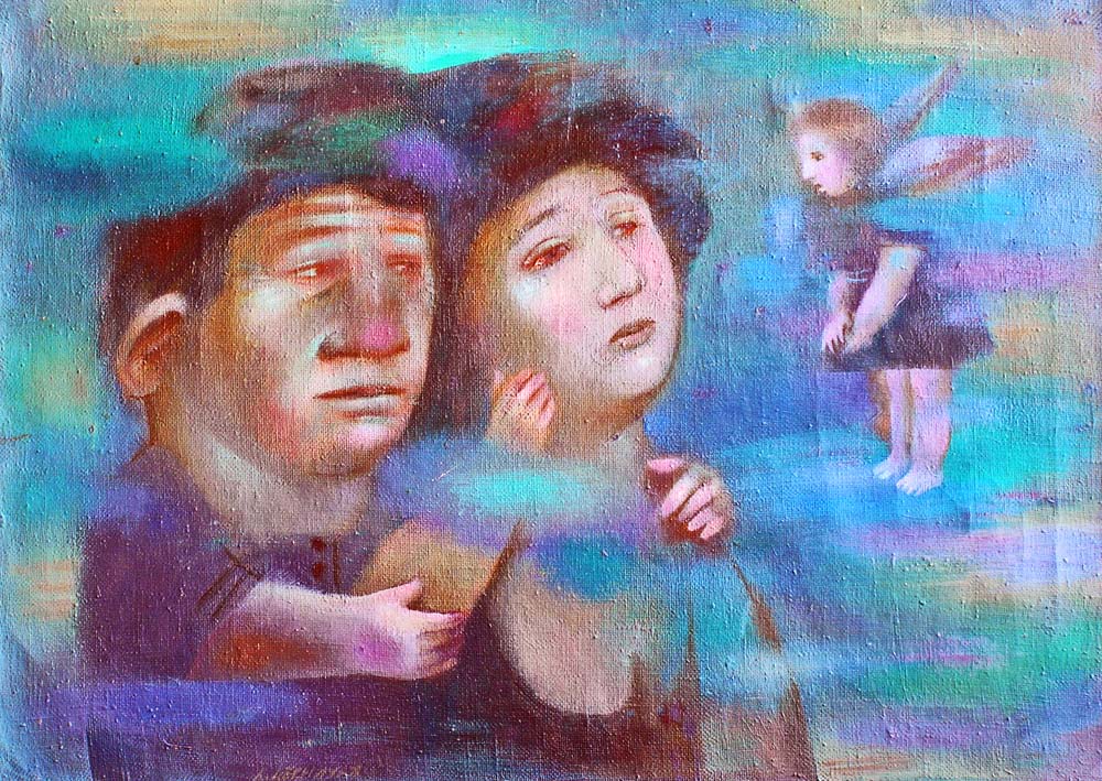 «Пошук у тумані». 1990. Полотно, олія